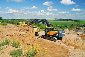 Effizienter Lehmabbau