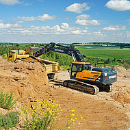 Effizienter Lehmabbau