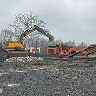350&thinsp;000 Kubikmeter Beton in Rekordzeit gebrochen