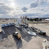 SCHWING: Neue mobile Mischanlage M 3.0 von Stetter beim Ausbau des Frankfurter Flughafens