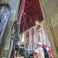 Klemm: Ungew&ouml;hnliche Umgebung f&uuml;r ein Bohrger&auml;t in Belgien