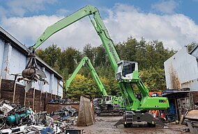 SENNEBOGEN: Schrott-Recycler Klichta mit neuem energieautarken Platzkonzept