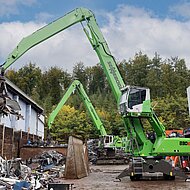 SENNEBOGEN: Schrott-Recycler Klichta mit neuem energieautarken Platzkonzept