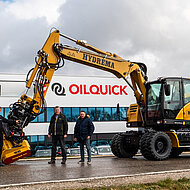 Volle HYDREMA-Power am Tiltrotator Dank der neuen Hochleistungs-Drehdurchf&uuml;hrung von OILQUICK Deutschland.