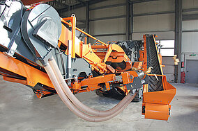 Rockster Recycler: Mit dem Windsichter störende Verunreinigungen »verblasen«