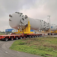 Goldhofer: Mega-Transporteinsatz f&uuml;r eine Gasverfl&uuml;ssigungsanlage