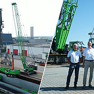 Acht Großmaschinen per Binnenschiff von Straubing in Richtung Charleston verschifft