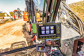 Debüt für Schreitbagger mit 3D-Maschinensteuerung