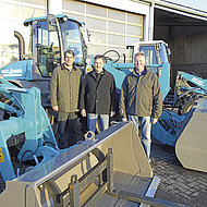 Firma Hollander erweitert den Fuhrpark um drei neue Weycor-Radlader