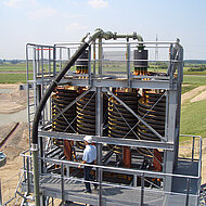 Anlagen + Verfahren: Anlagentechnik zur Feinsandr&uuml;ckgewinnung 