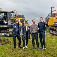Erster Spatenstich f&uuml;r neue Baggerfabrik von Volco CE
