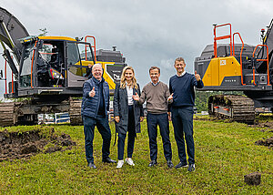 Erster Spatenstich f&uuml;r neue Baggerfabrik von Volco CE