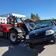 Case IH Farmlift 742 jetzt auch im Feuerwehreinsatz