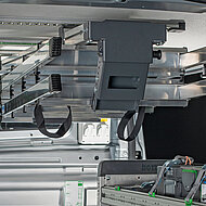 Leitern ergonomisch im Laderaum sichern