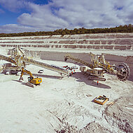 Sichere Energief&uuml;hrung beim Schaufelradbagger