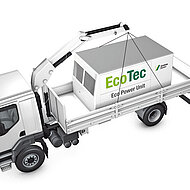 Elektrische Nachr&uuml;stl&ouml;sung f&uuml;r Schwing-Autobetonpumpen