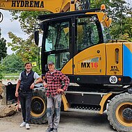 Hydrema: Unternehmer ist sehr gl&uuml;cklich mit HYDREMA