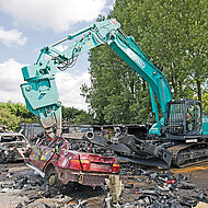Leistungsstarke Maschinen f&uuml;r Schrott- und Altmetallrecycling