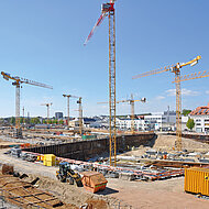 Manitowoc-Potain: Potain-Flotte verwirklicht Gro&szlig;projekt in Regensburg 