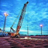 Liebherr: Dynamisches Bodenverdichten in musikhistorischem Hafen