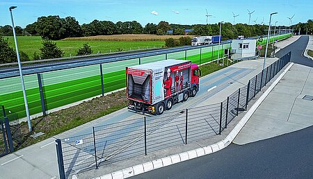 Achslastwaage zur &Uuml;berfahrtmessung  von Achs- und Achsgruppenlasten