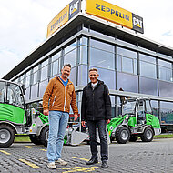 ZL Lader-Duo unterst&uuml;tzt die Albert Hauptstein Bauunternehmung beim Glasfaserausbau 
