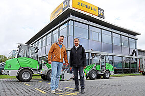 ZL Lader-Duo unterstützt die Albert Hauptstein Bauunternehmung beim Glasfaserausbau 