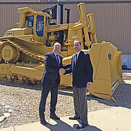 Zuliefererzertifikat in Gold von Caterpillar