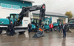 Yanmar: Luding Tiefbau erweitert seinen Maschinenpark mit Baggern und Radladern von Yanmar