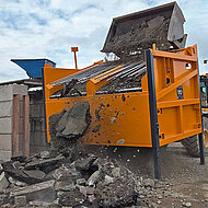 Elektrisch betriebenes Baustoff-Recyclingsieb &uuml;berzeugt im Einsatz