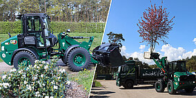 Neues Trio an Cat Radladern 908 hält bei dem Galabauer Windt & Schröder Einzug 