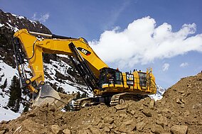 Zeppelin Baumaschinen: 16 Cat Kraftpakete für Kraftwerksbau Kühtai