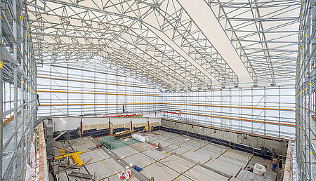 Witterungsgesch&uuml;tzter Umbau am Dietrich-Theater in Neu-Ulm