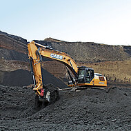 CASE Raupenbagger CX370D &uuml;berzeugt in der Lavagewinnung