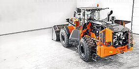 Größtes Radlader-Modell im Mittelpunkt