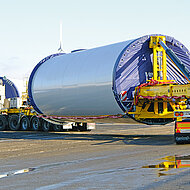 Nooteboom: Mega-Windmill-Trailer f&uuml;r die zunehmend gr&ouml;&szlig;eren Windturbinen