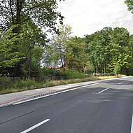 ACO: Neubau eines Radweges unter Einsatz einer Hohlbordrinne