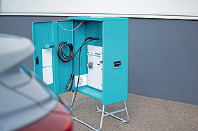 Optimal ausgelegte Ladelösung für Baustellen