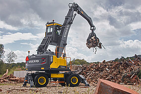 Swecon Baumaschinen vollzieht strategische Neuausrichtung für Volvo-Maschinen im Recycling, Materialumschlag und Abbruch