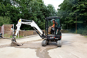 Baumaschinen für Infrastrukturprojekte