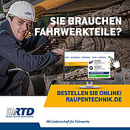Bestellen Sie Ihre Fahrwerkteile ab sofort online &uuml;ber raupentechnik.de!
