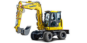 Komatsu: Kompakt-Mobilbagger als »Brückenschlag«