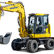 Komatsu: Kompakt-Mobilbagger als &raquo;Br&uuml;ckenschlag&laquo;