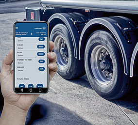 Elektrohydraulische BPW-Hilfslenkung bequem per App konfigurieren