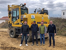 Neuer Mobilbagger für Kanalbauarbeiten 