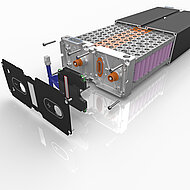 Tauchgek&uuml;hlte Batterie konzipiert