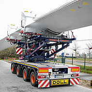 DOLL Fahrzeugbau: Flexible L&ouml;sungen f&uuml;r den anspruchsvollen&nbsp;Windfl&uuml;geltransport