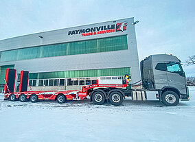 Faymonville-Doppelpack für Spezialtransporte bei Mayerhofer