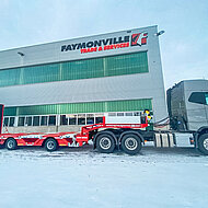 Faymonville-Doppelpack f&uuml;r Spezialtransporte bei Mayerhofer