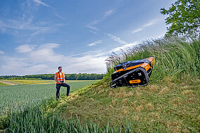 Schneller steil mähen – ohne zu wenden